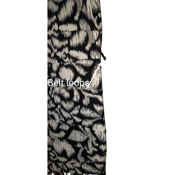 Alyx Black & White Floral Dress Women's 16 Asymmetrical Patchwork Design Sheath - Picture 7 of 16